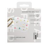 AirPods Pro (1. & 2. Gen.) iDeal of Sweden Clear Case m. Karabinhage - Petite Floral