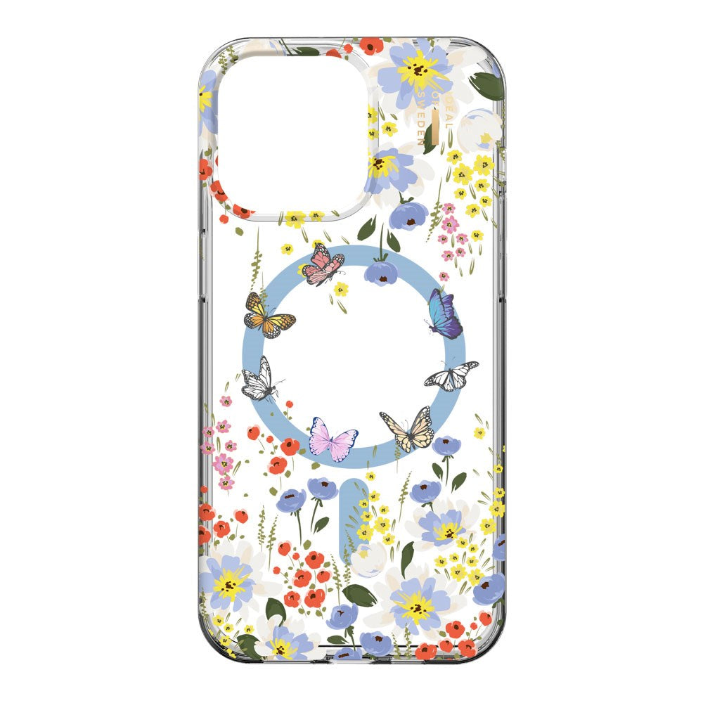 iPhone 14 Pro Max iDeal Of Sweden Clear Cover - MagSafe Kompatibel - Artistic Garden