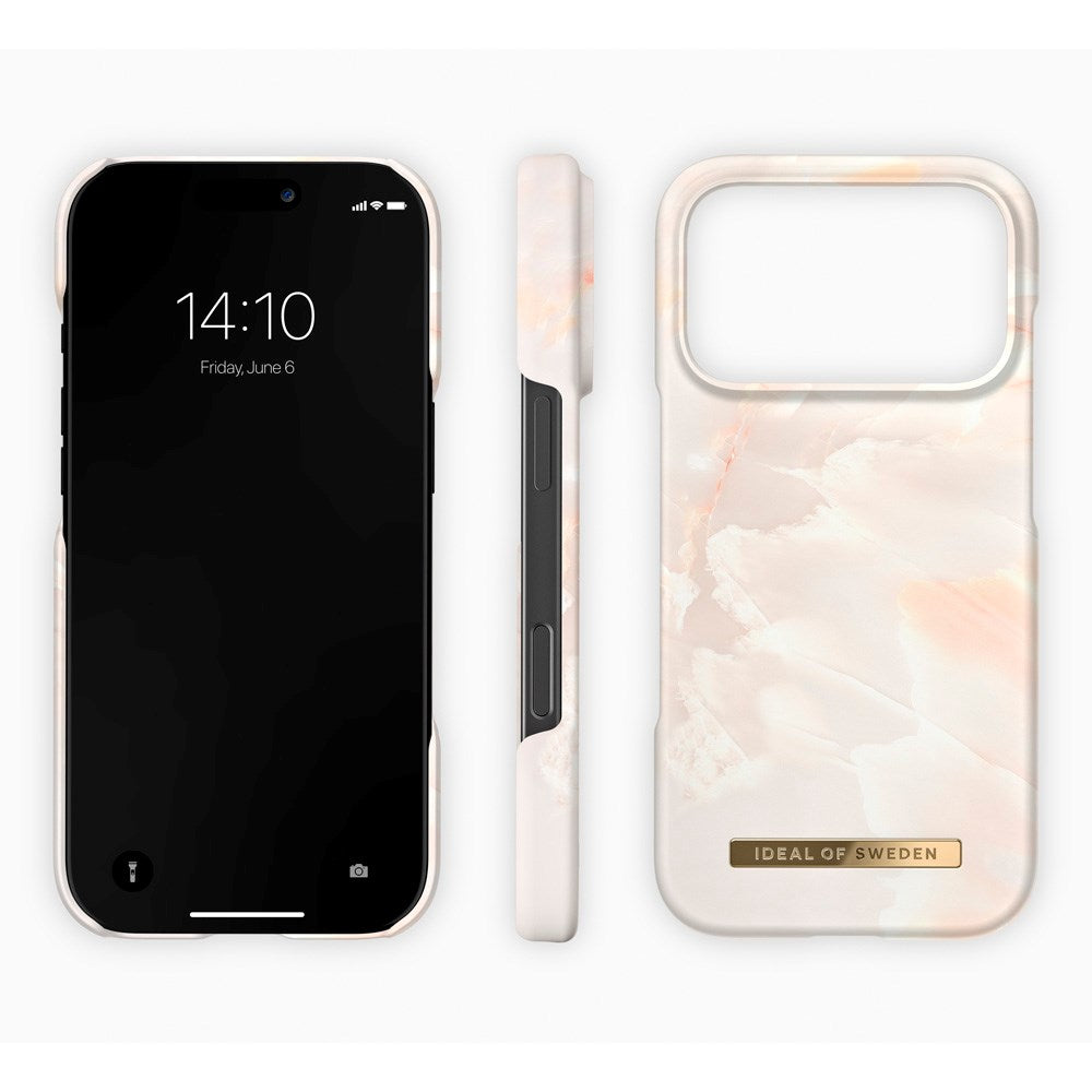 iPhone 17 Pro iDeal Of Sweden Fashion Cover - MagSafe Kompatibel - Rose Pearl Marble