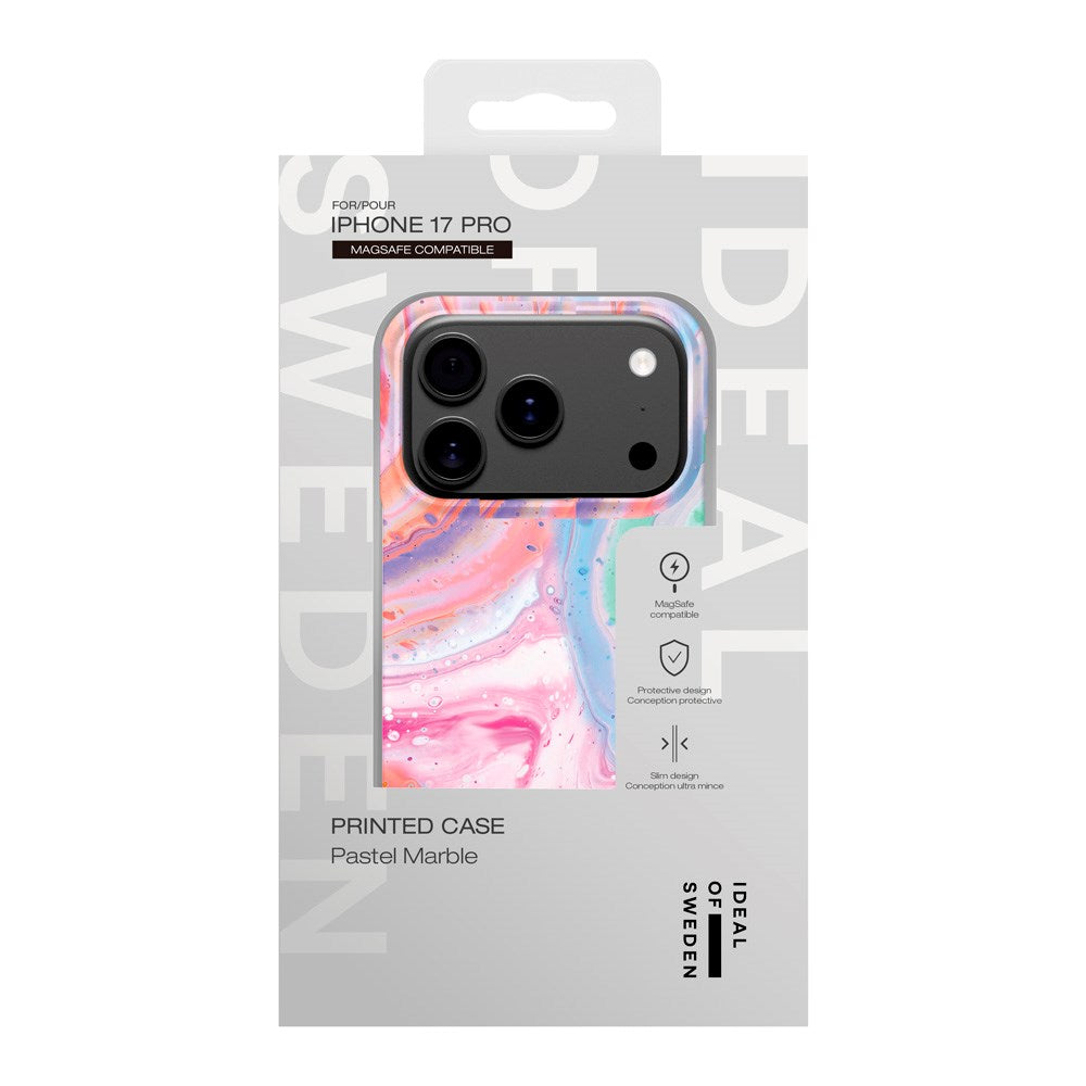 iPhone 17 Pro iDeal Of Sweden Fashion Cover - MagSafe Kompatibel - Pastel Marble