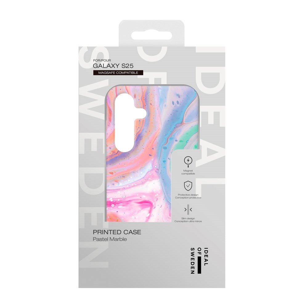 iDeal Of Sweden - Samsung Galaxy S25 - Fashion Case - MagSafe Kompatibel - Pastel Marble