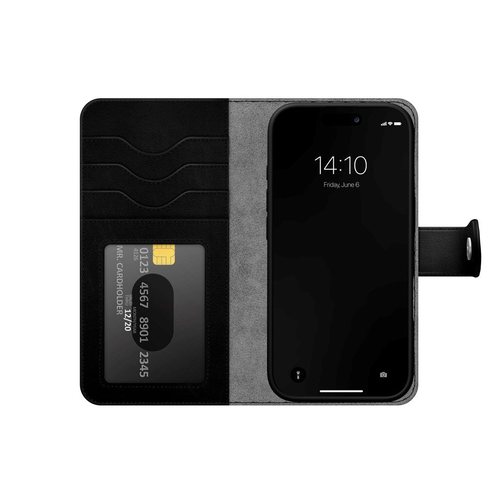 iPhone 17 Pro iDeal Of Sweden Magnet Wallet+ Flip Cover - MagSafe Kompatibel - Black