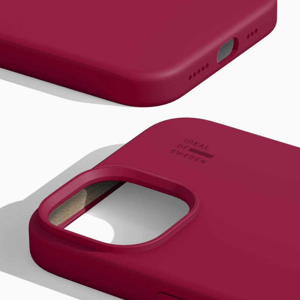 iDeal Of Sweden Silicone Cover til iPhone 16e / 15 / 14 / 13 - Cranberry