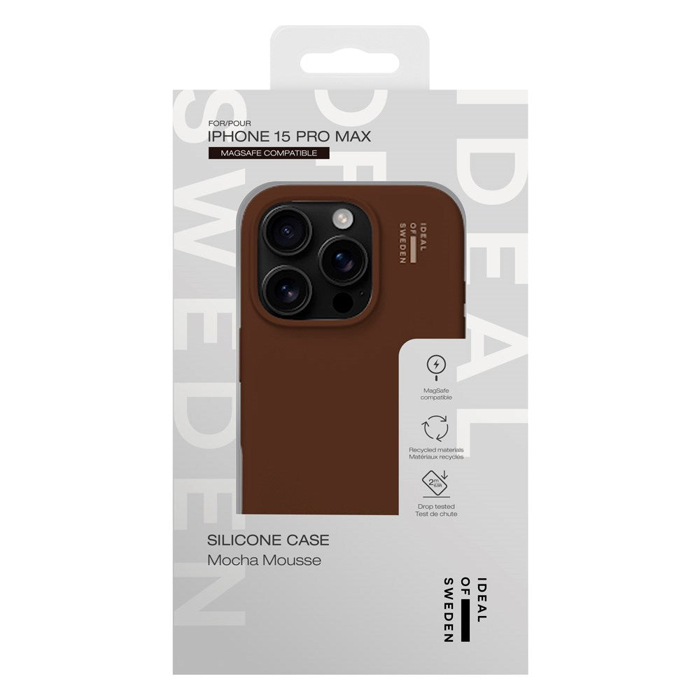 iPhone 15 Pro Max iDeal Of Sweden Silikone Cover - MagSafe Kompatibel - Mocha Mousse