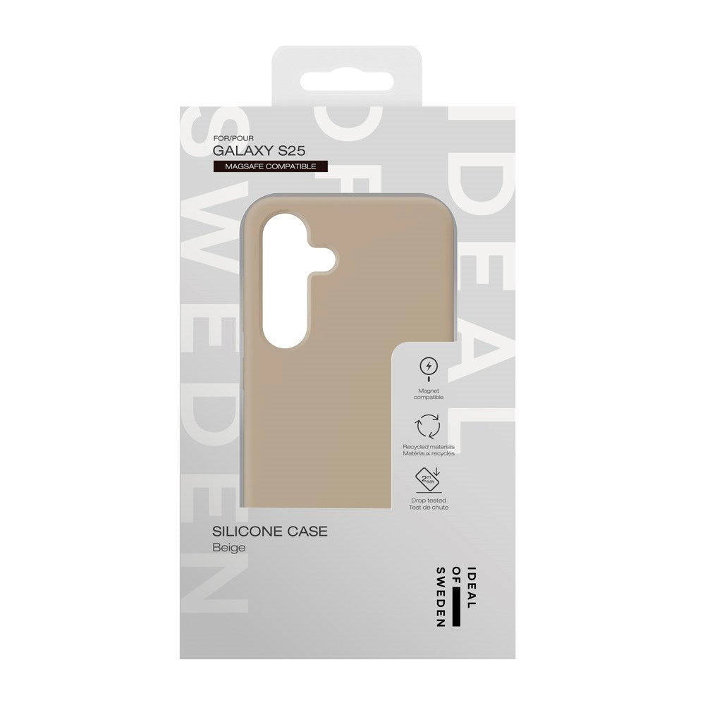 iDeal Of Sweden - Samsung Galaxy S25 - Silikone Cover - MagSafe Kompatibel - Beige