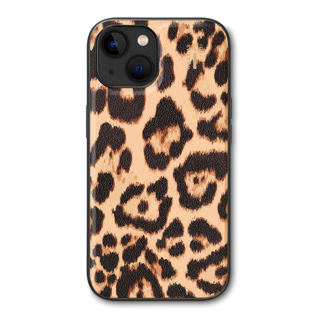 iPhone 16e / 15 / 14 / 13 iDeal Of Sweden Vegan Leather Cover - Timeless Leo