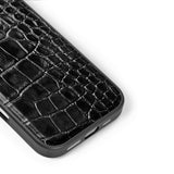 iDeal Of Sweden iPhone 16 Vegan Leather Cover - MagSafe Kompatibel - Black Croco