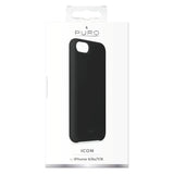 iPhone SE (2022/2020)/8/7/6/6s Cover Puro Icon Silikone - Sort