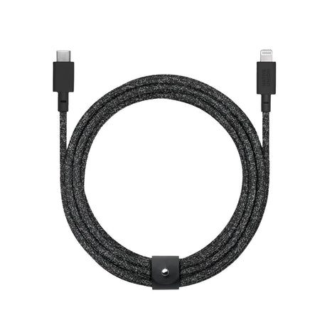 Native Union Belt Kabel USB-C til Lightning m. Læderspænde 3 meter - Cosmos