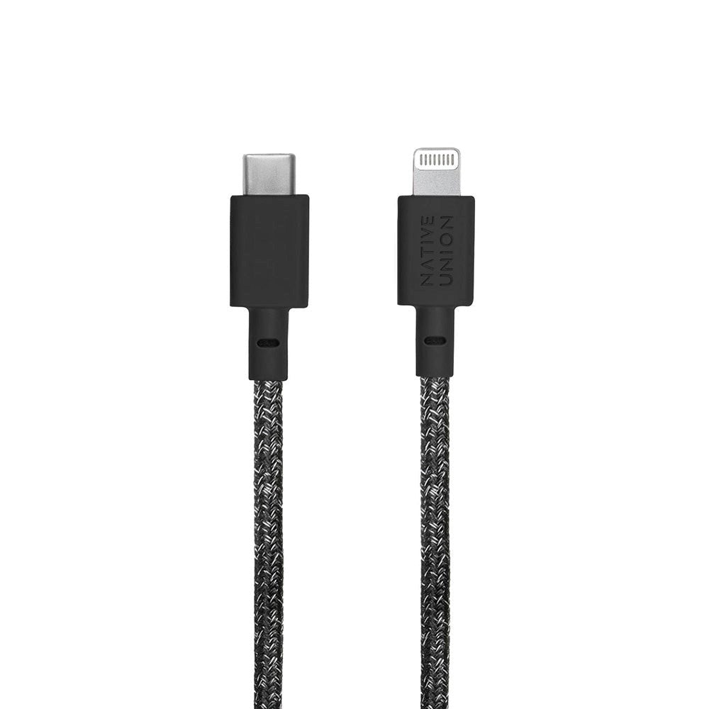 Native Union Belt Kabel USB-C til Lightning m. Læderspænde 3 meter - Cosmos