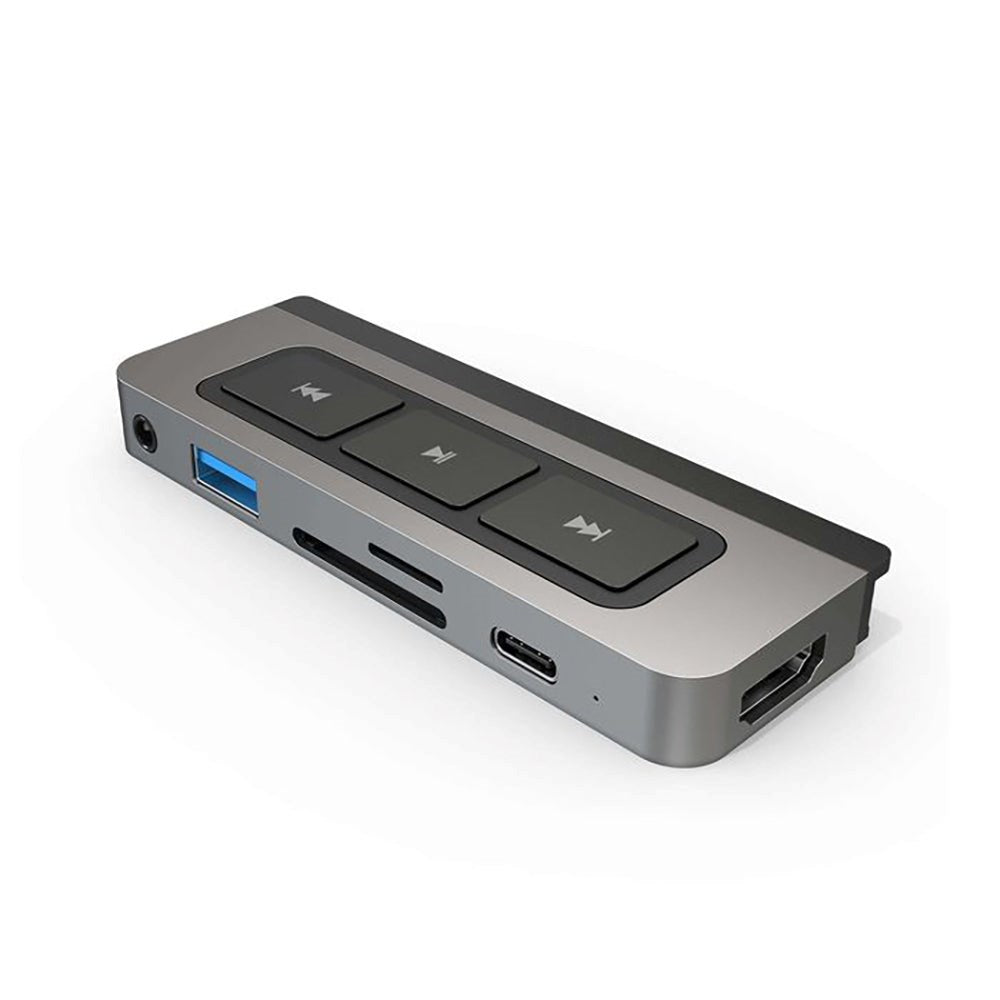 Hyperdrive USB-C Media iPad Adapter 6-i-1 - Grå