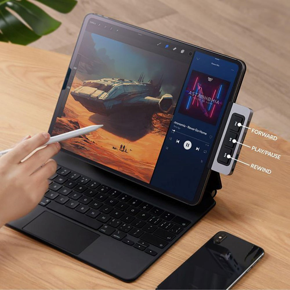 Hyperdrive USB-C Media iPad Adapter 6-i-1 - Grå