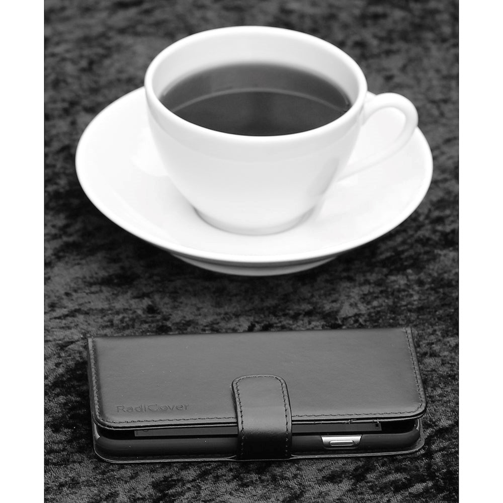 RadiCover Samsung Galaxy S20 - Kunst Læder Cover - 86% Strålingsbeskyttelse - Sort