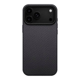 PITAKA iPhone 17 Pro Aramid UltraGuard Bagside Cover - MagSafe Kompatibel - Black / Grey
