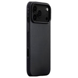PITAKA iPhone 17 Pro Max Aramid UltraGuard Bagside Cover - MagSafe Kompatibel - Black / Grey