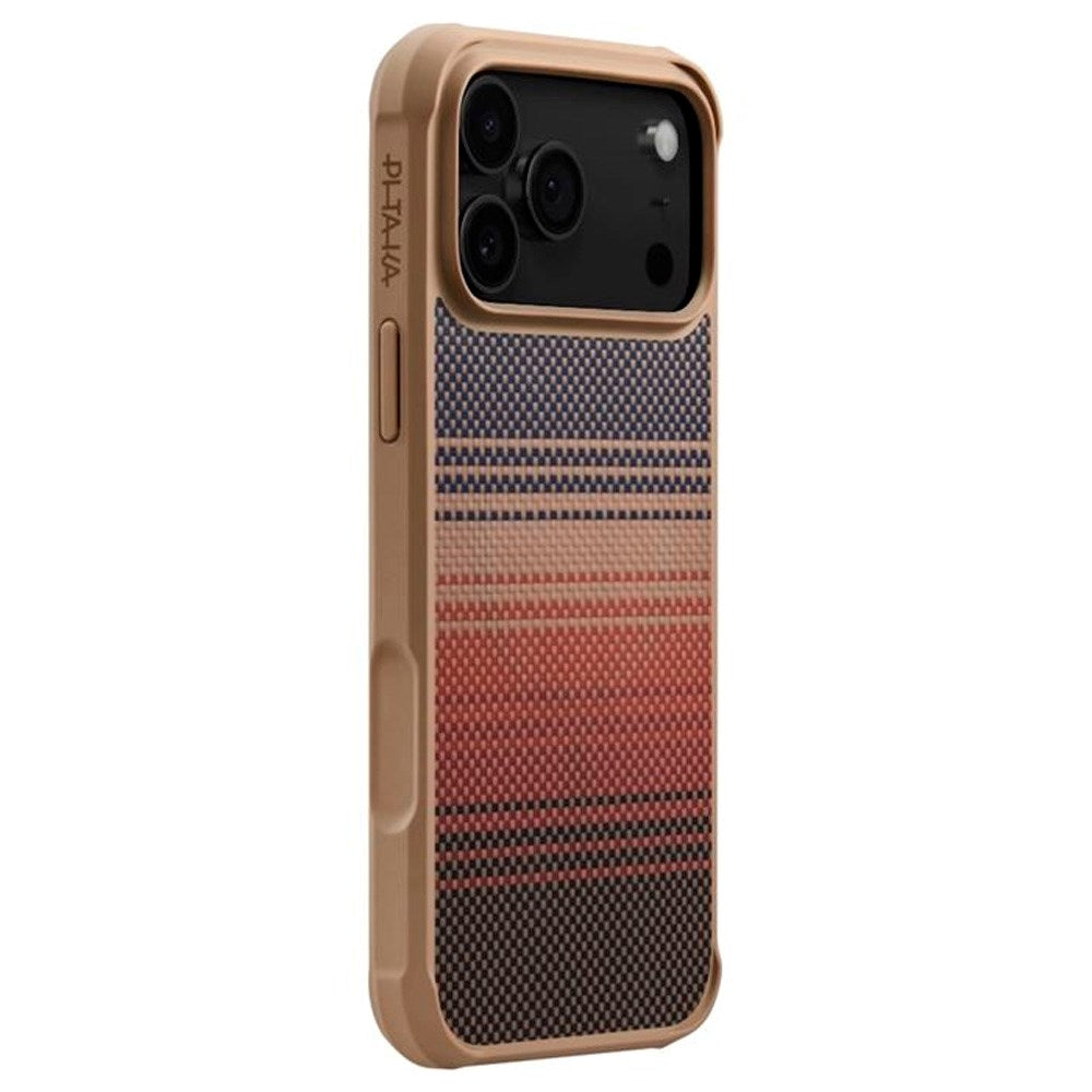 PITAKA iPhone 17 Pro Aramid ProGuard Bagside Cover - MagSafe Kompatibel - Sunset
