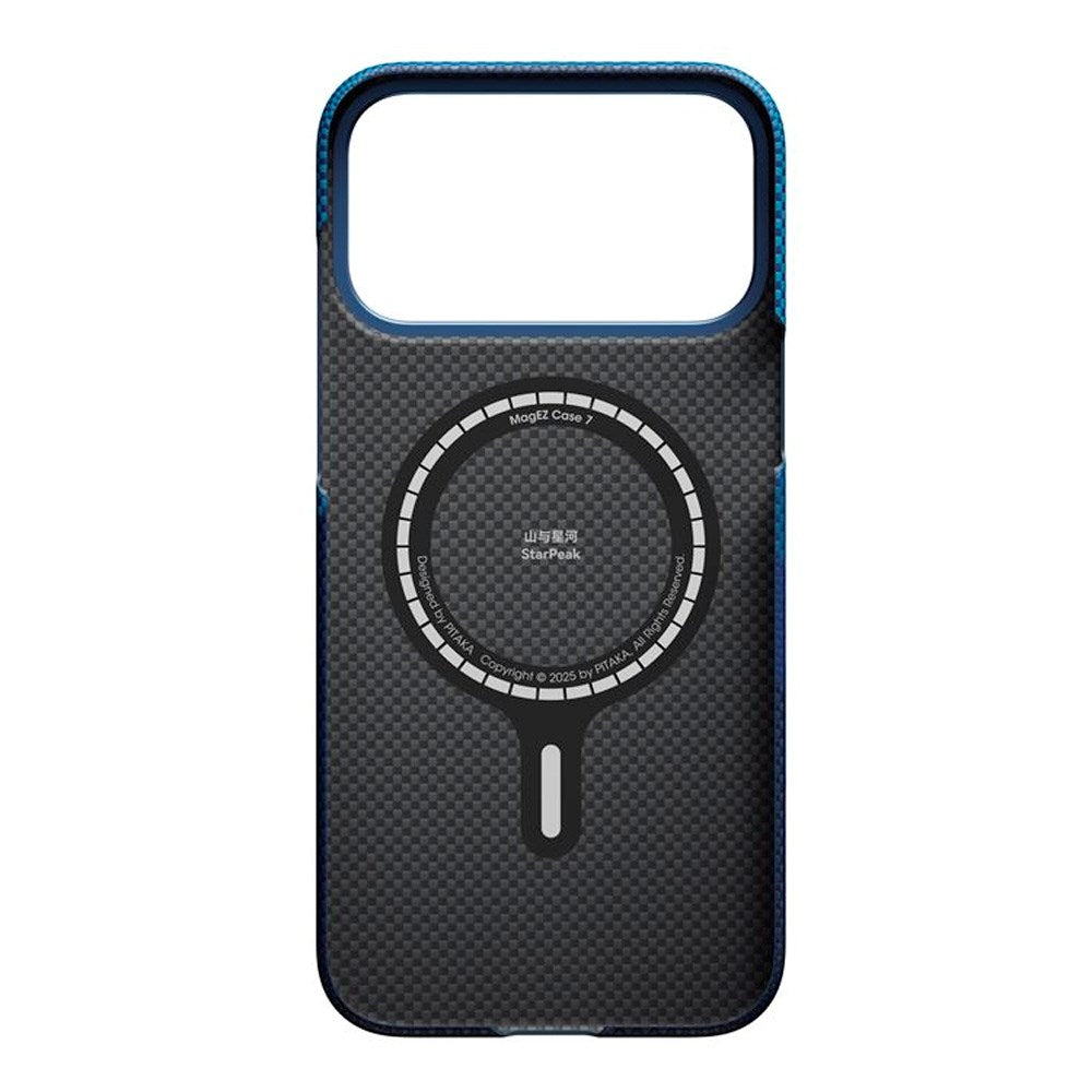 PITAKA iPhone 17 Pro Ultra Slim Bagside Cover - MagSafe Kompatibel - Over the Horizon