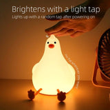 Lippa Genopladelig Silikone Natlampe m. Timer - Kylling