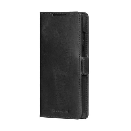 Samsung Galaxy S25 Ultra - dbramante1928 Lynge - Ægte Læder 2-i-1 Flip Cover - Black