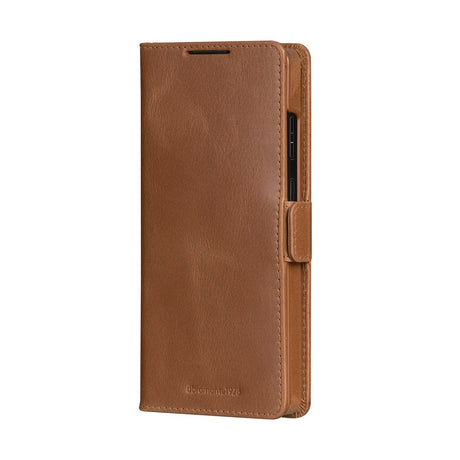 Samsung Galaxy S25 Ultra - dbramante1928 Lynge - Ægte Læder 2-i-1 Flip Cover - Tan