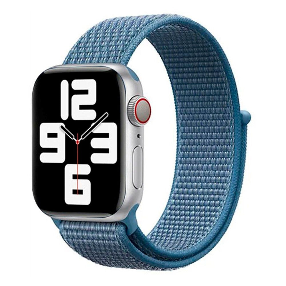 Apple Watch (42/44/SE/45/46/49mm) Nylon Rem Lippa - Blå