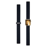 Apple Watch (38/40/SE/41/42mm) Magnetisk Finewoven Lippa Rem - Sort