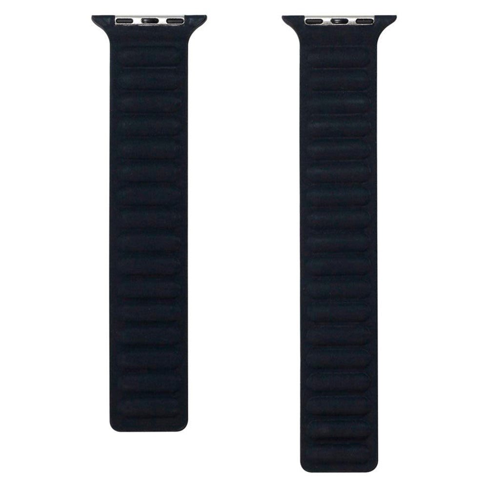 Apple Watch (42/44/SE/45/46/49mm) Magnetisk Finewoven Lippa Rem - Sort