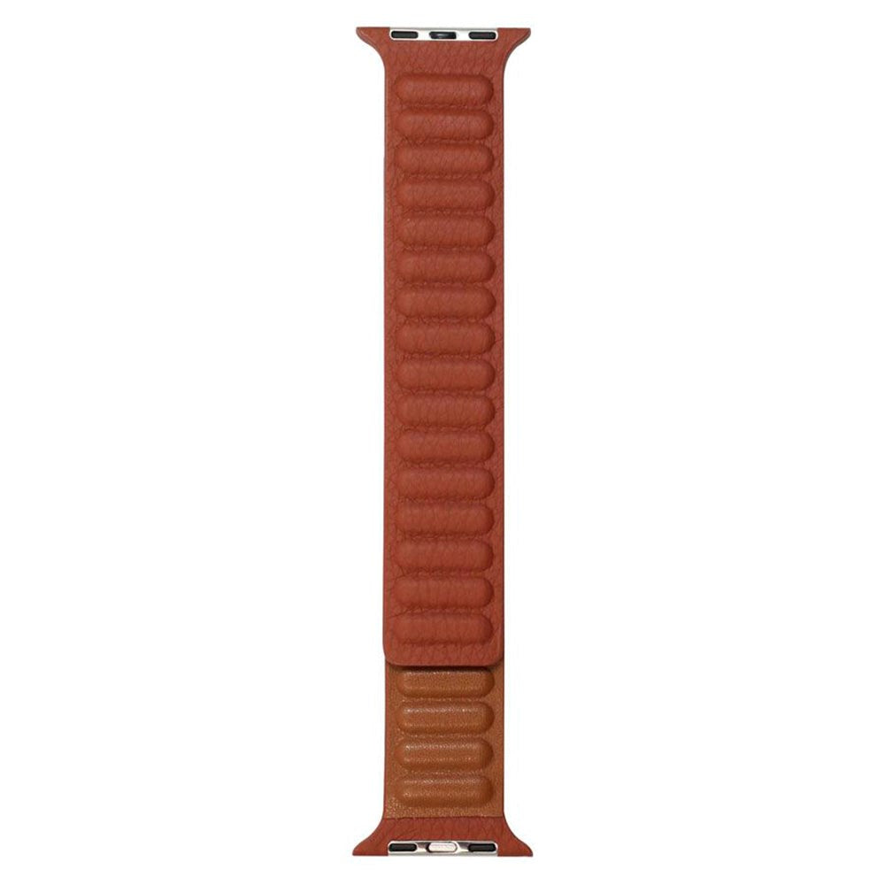 Lippa Apple Watch (42/44/SE/45/46/49mm) Magnetisk Læder Urrem - Brun