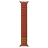Lippa Apple Watch (42/44/SE/45/46/49mm) Magnetisk Læder Urrem - Brun