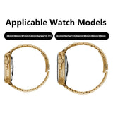 Apple Watch (38/40/SE/41/42mm) Lippa Rustfri Stål Rem - Rose Gold