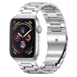 Apple Watch (42/44/SE/45/46/49mm) Lippa Rustfri Stål Rem - Sølv