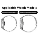 Apple Watch (42/44/SE/45/46/49mm) Lippa Rustfri Stål Rem - Sølv
