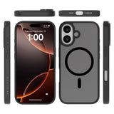 Lippa iPhone 17 Hybrid Bagside Cover - MagSafe Kompatibel - Mat / Sort