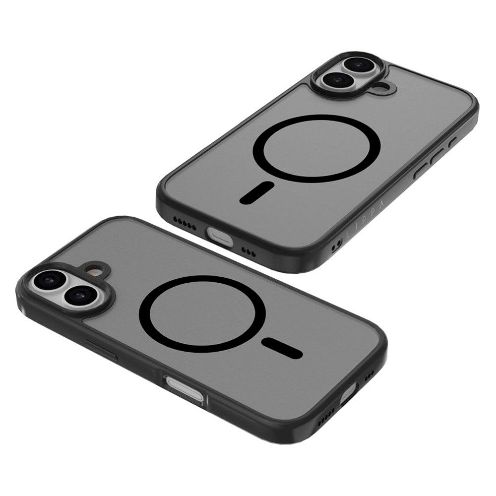 Lippa iPhone 17 Hybrid Bagside Cover - MagSafe Kompatibel - Mat / Sort