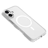 Lippa iPhone 17 Hybrid Bagside Cover - MagSafe Kompatibel - Gennemsigtig / Hvid