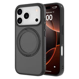 Lippa iPhone 17 Pro Hybrid Cover m. Roterende Kickstand - MagSafe Kompatibel - Mat / Sort
