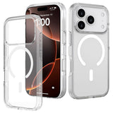 Lippa iPhone 17 Pro Hybrid Bagside Cover - MagSafe Kompatibel - Gennemsigtig / Hvid