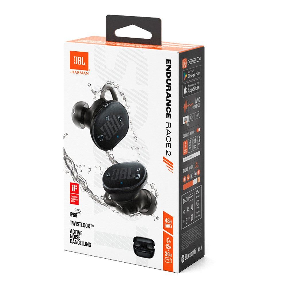 JBL Endurance Race 2 True Wireless Sport Hovedtelefoner - Sort