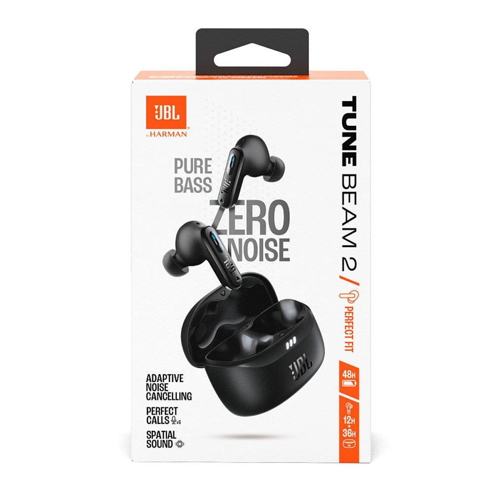 JBL Tune Beam 2 - True Wireless Hovedtelefoner m. Aktiv Støjreducering - In-Ear - Sort