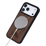 iPhone 17 Pro Max - EIDERWOOD Magnetisk Træcover - MagSafe Kompatibel - Valnøddetræ
