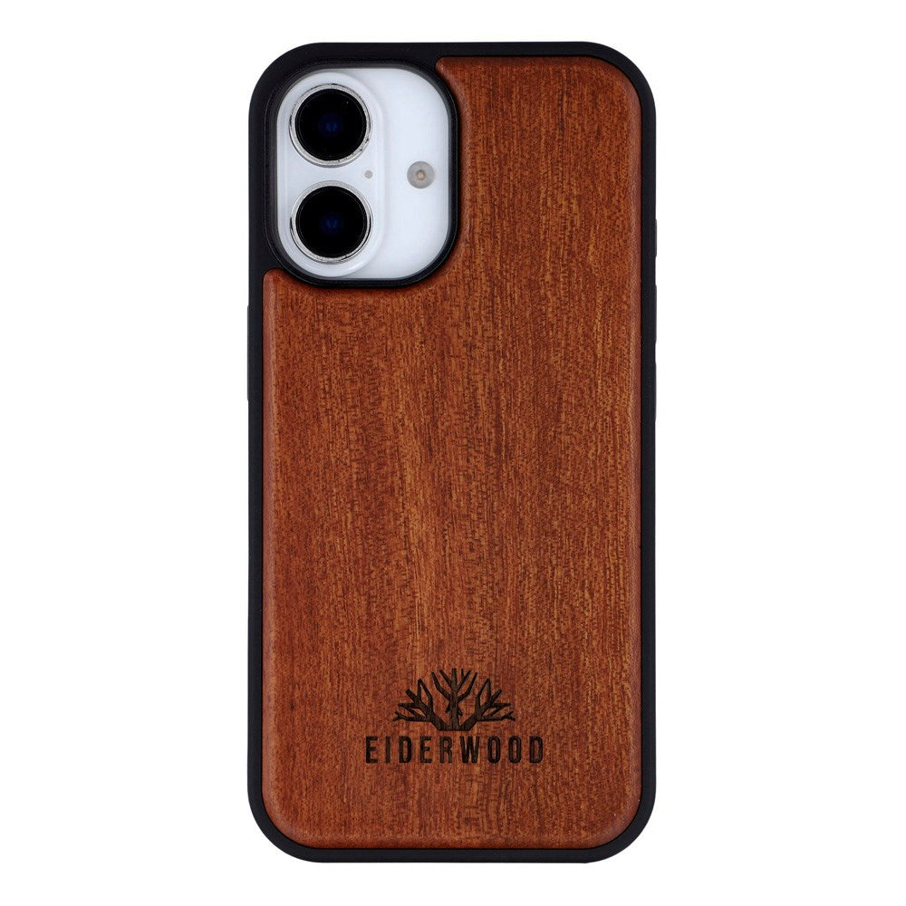 iPhone 16 - EIDERWOOD Magnetisk Træcover - MagSafe Kompatibel - Palisander