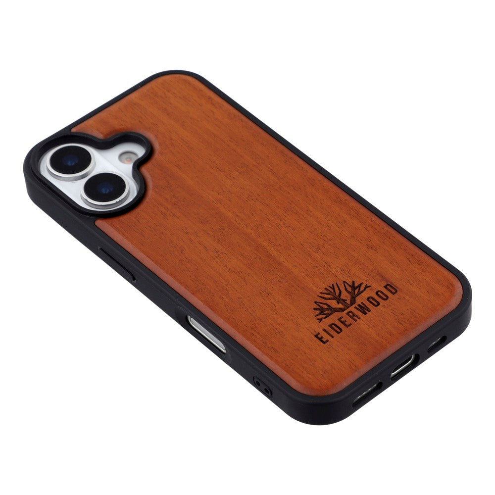 iPhone 17 - EIDERWOOD Magnetisk Træcover - MagSafe Kompatibel - Palisander
