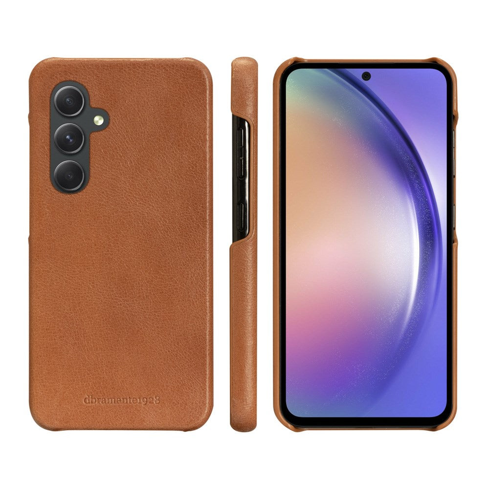 Samsung Galaxy A54 (5G) - dbramante1928 Lynge 2-i-1 Ægte Læder Flip Cover - Tan