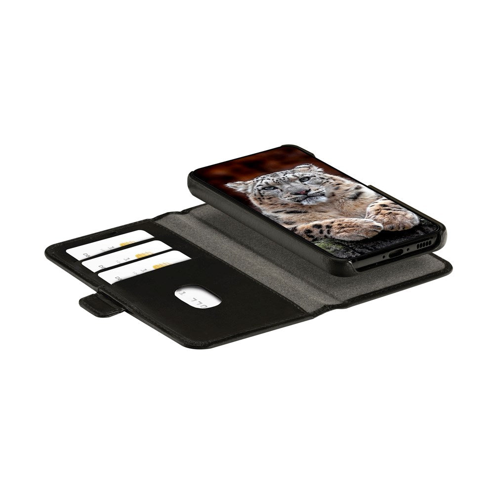 Samsung Galaxy S24 FE - dbramante1928 Lynge 2-i-1 Ægte Læder Flip Cover - Black