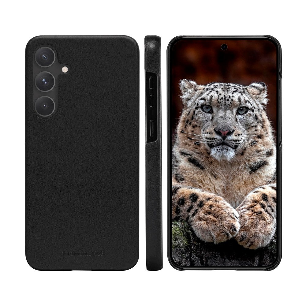 Samsung Galaxy S24 FE - dbramante1928 Lynge 2-i-1 Ægte Læder Flip Cover - Black