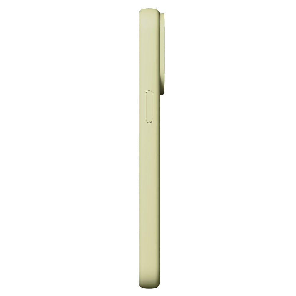 Nudient iPhone 15 Pro Base Silikon Skal - Pale Yellow