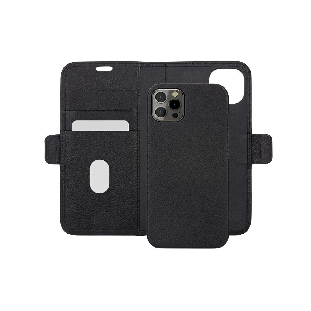 Dbramante1928 New York 2-i-en Flipcover til iPhone 12/12 Pro - Sort