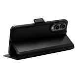 Samsung Galaxy S25 Edge dbramante1928 Oslo Pro Slim Flip Cover m. Kortholder - Genbrugsmaterialer - Sort