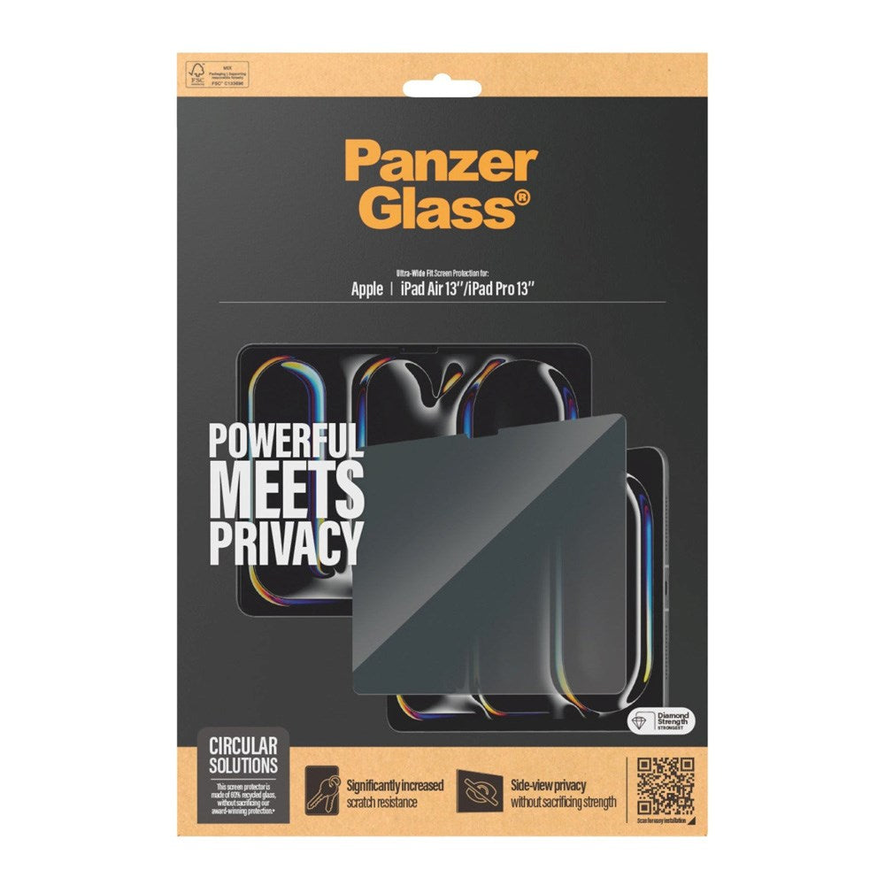 PanzerGlass Privacy Screen Protector til iPad Air 13'' & iPad Pro 13'' 2024 – Ultimativ Beskyttelse