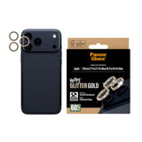 PanzerGlass iPhone 17 Pro / 17 Pro Max / 16 Pro / 16 Pro Max Hoops Kamerabeskyttelsesglas inkl. Installationsramme - Glitter Guld